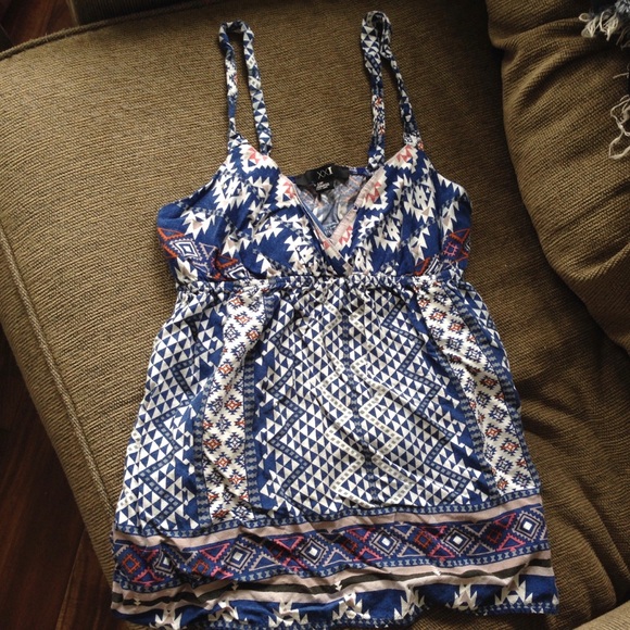 Forever 21 Tops - 🔴 XXI Colorful Fun Tank Top Sleepless Shirt S EUC